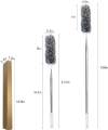 Microfiber Duster with Extension Pole, Extra Long100 inches, Scratch-Resistant Cover, Bendable, Washable, Dusters for Cleaning Roof, High Ceiling, Fan, Furniture.