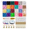1Set Polymer Clay Beads Loose Spacer for DIY Bracelet Jewelry Making Finding. 