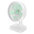 Portable Mini Desk Fan Rechargeable Table Fans with Battery USB Type C Cable Wire Three-Speed Wind for Car Outdoor Household Use.