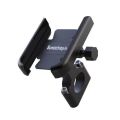 Metal Bike Mobile Holder - Securely Mount Your Mobile Phone On Your Motorcycle Or Bicycle With This Black Mobile Phone Bracket - Ideal For Riders On The Go.