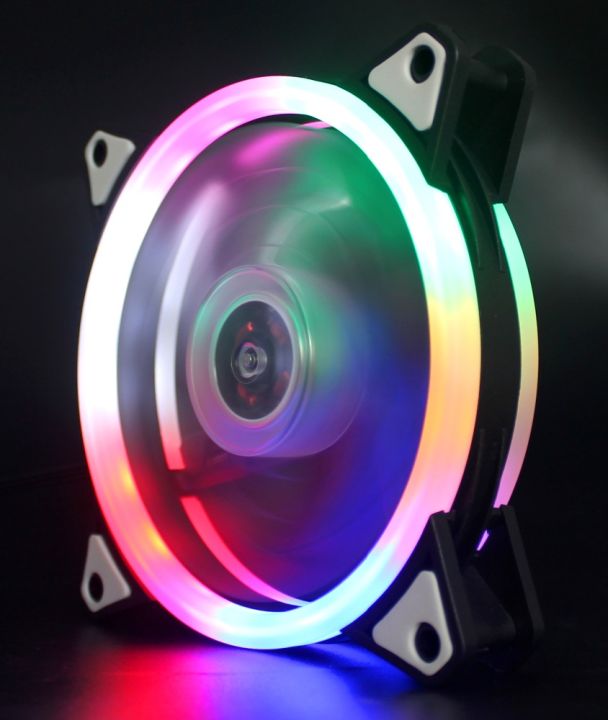 120mm%20Ultra%20Silent%20CPU%20Case%20Cooler%20Fan%20Dual%20Side%20Ring%20RGB%20Rainbow%20LED%20Fan%20-%20Image%203