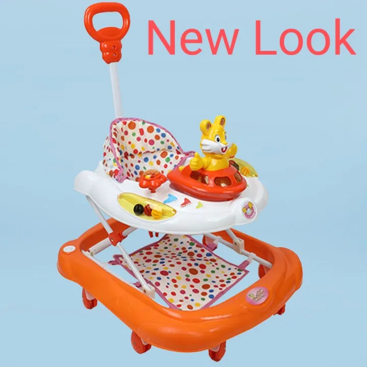 Mickey%20baby%20walker%20Orange%20&%20white%20for%20music%20-%20Image%202