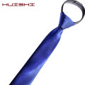 【Limited Stock Available】 HUISHI Pre-tied Zipper Tie Neck Mens Skinny Zipper Neckties Red Black Blue Solid Color Slim Narrow Entertainment Party.