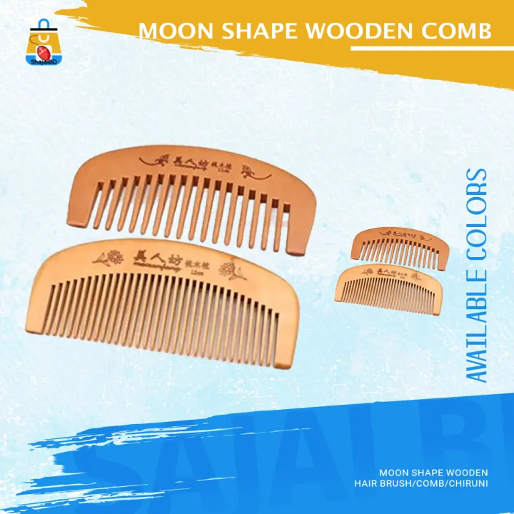 Moon%20shape%20wooden%20Hair%20Brush/Comb/Chiruni%20-%20Image%205