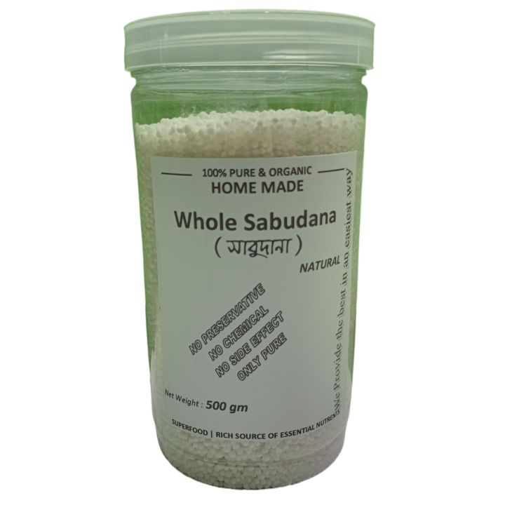 Sabudana, Fresh Sagudana, White Sabudana - 500gm