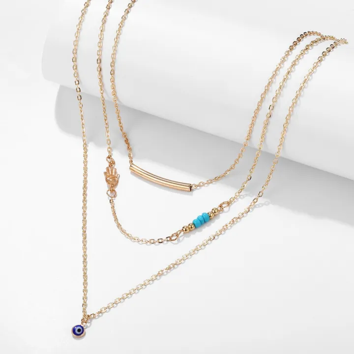 Double%20Heart%20Necklace%20Korean%20Fashion%20Choker%20Simple%20Wedding%20Party%20Jewelry%20Gift%20-%20Image%203