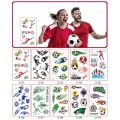 Kids Temporary Tattoos Football Soccer Fan Tattoo Sticker Tatoo Waterproof Tatto Hand Arm Foot For Child Boy.