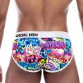 Men Underwear Funny Briefs Underpants Graffiti Panties Jockstrap Low Waist Male Underwear MP223 Wearhouse. 