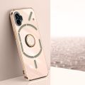 New arrival- For Nothing Phone 1 XINLI Straight Edge 6D Electroplate TPU Phone Case with Ring Holder. 