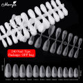 Monja 120/240pcs Matte False Full Nail Tips Frosted Coffin French Oval Square Stiletto Long Tips Acrylic Artificial Manicures. 