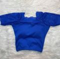 Short Sleeve Round Neck Readymade paded Lace Net Blouse for Women & Girls by now in amena fashion. 