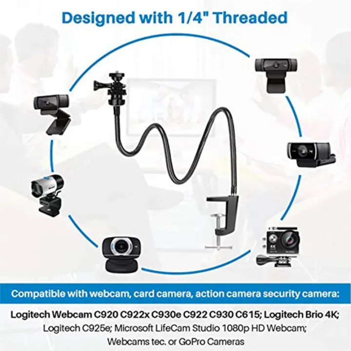BRADOO-Camera%20Bracket%20with%20Enhanced%20Desk%20Jaw%20Clamp%20Flexible%20Gooseneck%20Stand%20for%20Webcam%20Brio%204K%20C925E%20C922X%20C922%20-%20Image%205