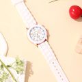 Luxury Women Casual Watches Round Dial White Watch Band Wrist Watch for Female Fashion Clock Wristwatch. 