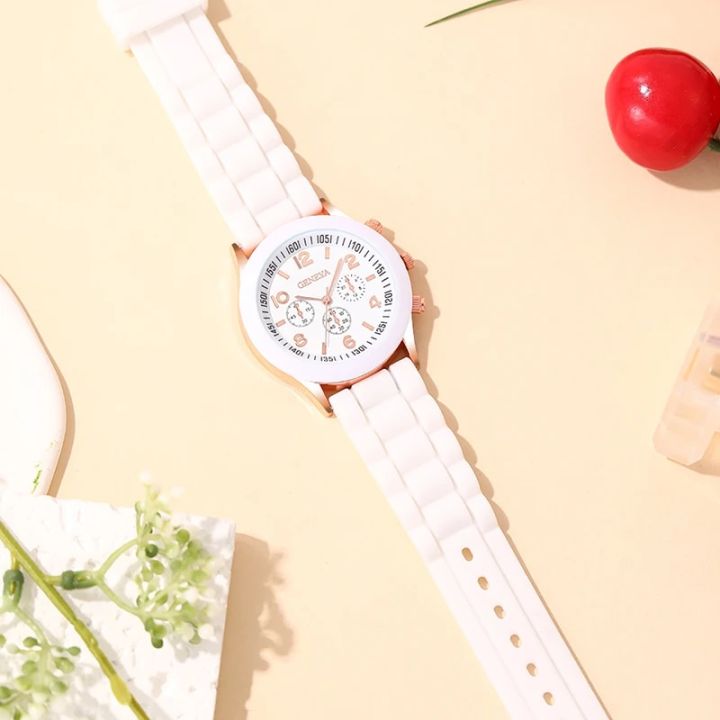 Luxury%20Women%20Casual%20Watches%20Round%20Dial%20White%20Watch%20Band%20Wrist%20Watch%20for%20Female%20Fashion%20Clock%20Wristwatch%20-%20Image%203