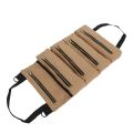 【Hey my home】Super Tool Roll, Roll Up Bag, Canvas Tool Organizer Bucket, Tool Roll Up Pouch, Handy Small Tool Bag. 