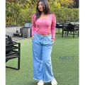 white Palazzo for women, Soft denim & fashion trend ladies stylish denim pant plazo. 