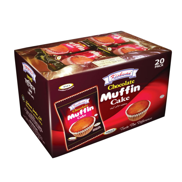 Kishwan Chocolate Muffin Cake - 18gm X 20pcs Box