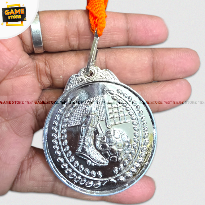 Champion%20&%20Runner-Up%20Football%20Medal%20Gold%20%20&%20Silver%20Colour%20with%20ribbon%20for%20Football%20Player%20-%20Image%203