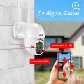 Hiseeu WHD303 3MP WIFI Outdoor Camera 1536p 5x Digital Zoom PTZ IP Audio Camera P2P OnVIF CCTV Monitoring Wireless CCTV System. 
