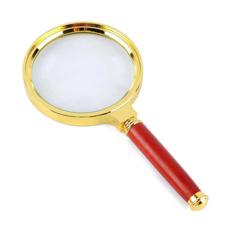 80mm%20Wood%20Handle%20Magnifier%20Zoom%20Magnifying%20Glass%20Lens%20-%20Image%202