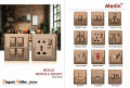 5 Pin Multi Function Combined Socket with Switch Wall Outlet with Indicator- 6 pin Socket. 