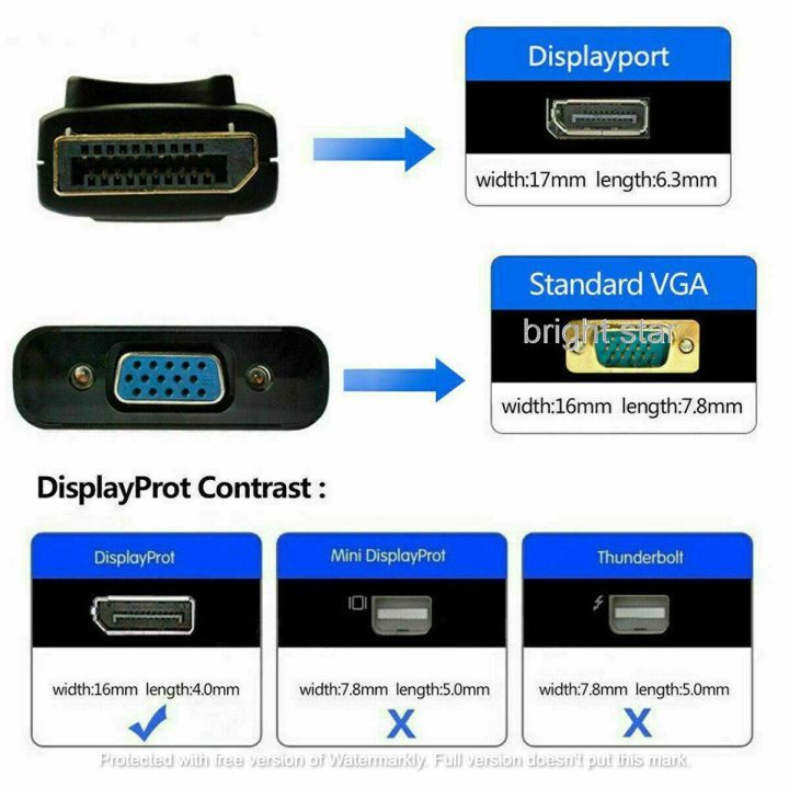 Display%20Port%20/%20Dp%20To%20Vga%20Port%20Converter%20/%20Adapter%20-%20Black%20-%20Image%206