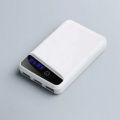 Portable Stylish Power Bank Case for 3 x 18650 Battery - White Charging Storage Case. 