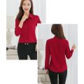 Women Blouse Office Shirt Lapel Long Sleeve Work Wear Korean Slim Formal Tops Single Breasted Elegant Shirt Female Clothing. 