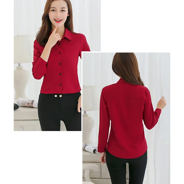 Women%20Blouse%20Office%20Shirt%20Lapel%20Long%20Sleeve%20Work%20Wear%20Korean%20Slim%20Formal%20Tops%20Single%20Breasted%20Elegant%20Shirt%20Female%20Clothing%20-%20Image%205