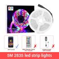 LED Strip,RGB LED Light Strips,Sync to Music,Smart App Light Strips,Bluetooth control LED Lights for Bedroom Home Party-2835 5m---. 