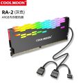 COOLMOON DDR1 DDR3 DDR4 RGB RAM Cooling Heatsink 5V 3PIN ARGB AURA SYNC Memory Radiator Cooler for Computer LP. 