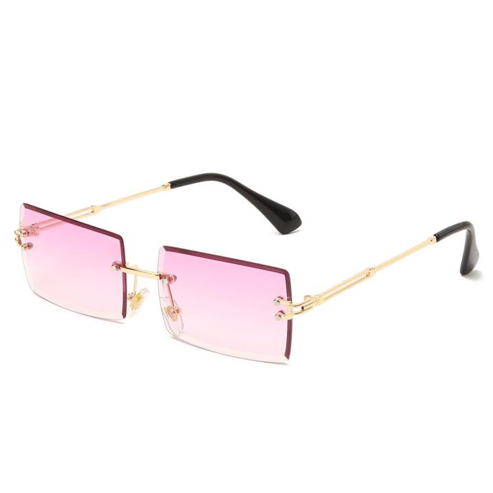 Fashion Rectangle Sunglasses Women 2020 Brand Designer Rimless