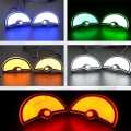 Universal Motorcycle LED Demon Eye Light Devil Eye Demon Evil Eyes Headlight Motorcycle Mini Projector Lens Lamp Dynamic Devil Eye Car 12v Headlights for Any Car Model. 