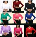 Crop Tops Blouse for Women multicolor. 