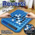 【Krystal】Reversi Strategy Board Game Set for Kids & Family – 2 Player Intelligent Battle Puzzle Game with 64 Flipping Chess Pieces & Board – Fun Educational Mind Toy. 