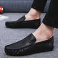 Leather Loafers Men Fashion Casual Solid Moccasin For Men - Lofar. 