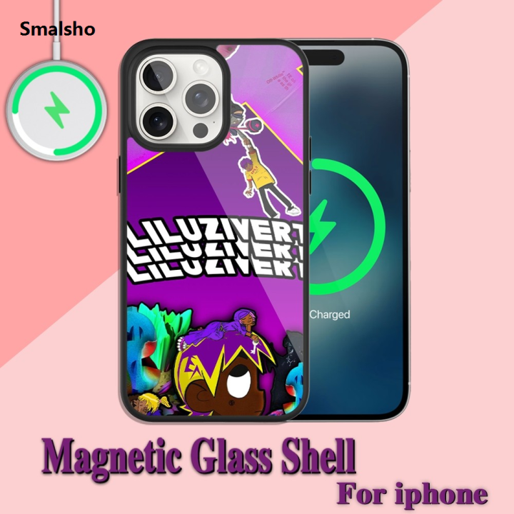lil%20uzi%20vert%20Rapper%20Phone%20Case%20For%20iPhone%20Charging%2013%2014%2015%2011%2012%20Pro%20Max%20Plus%20Glass%20Magsafe%20Magnetic%20Shell%20-%20Image%206