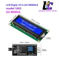 I2C 1602 LCD Display Module 16X2 Character Serial Blue Backlight LCD Module for Raspberry Pi Arduino STM32 DIY Maker Project Nanopi BPI Tinker board Electrical IoT Internet of Things orginal. 