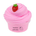 60ml Popular Cloud Slime Stretchy Silme Mud DIY Pressure Release Fruit Cherry Cake Slime with Charm. 