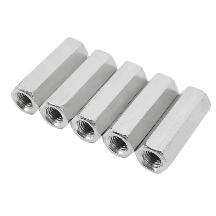 Threaded%20Rod%20Connector,%2060mm%20Length%205%20Pcs%20Hex%20Coupling%20Nut%20Sturdy%20304%20Stainless%20Steel%20Silver%20for%20Indoor%20Outdoor%20-%20Image%207