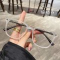 Blue Light Blocking Glasses TR90 Matte Square Frame White Eyeglasses for Men Women 2024 Fashion Statement. 