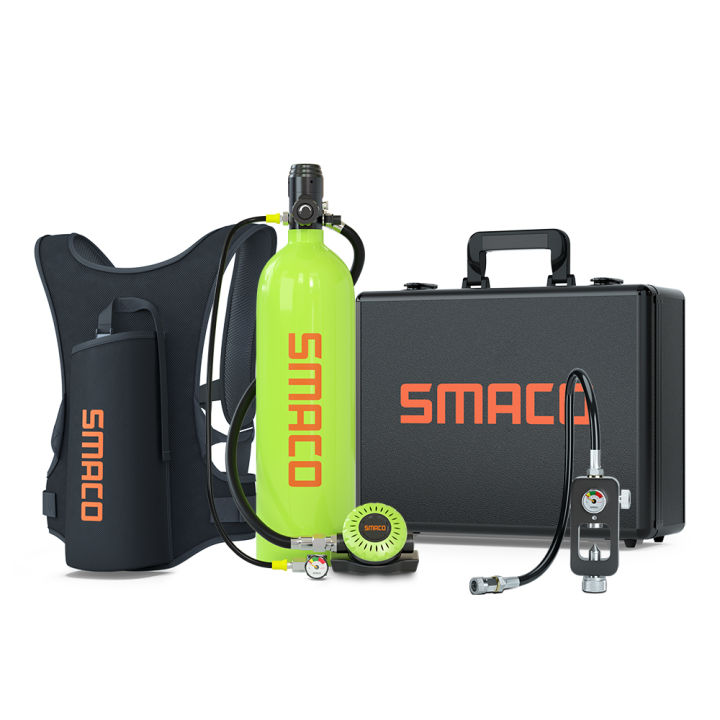 SMACO 2L Mini Scuba Tank Diving Underwater Breathing Mini Scuba Diving Underwater Entertainment/Work