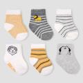 Girl/Boy Socks Newborn Anti Slip Socks - 6Pair. 
