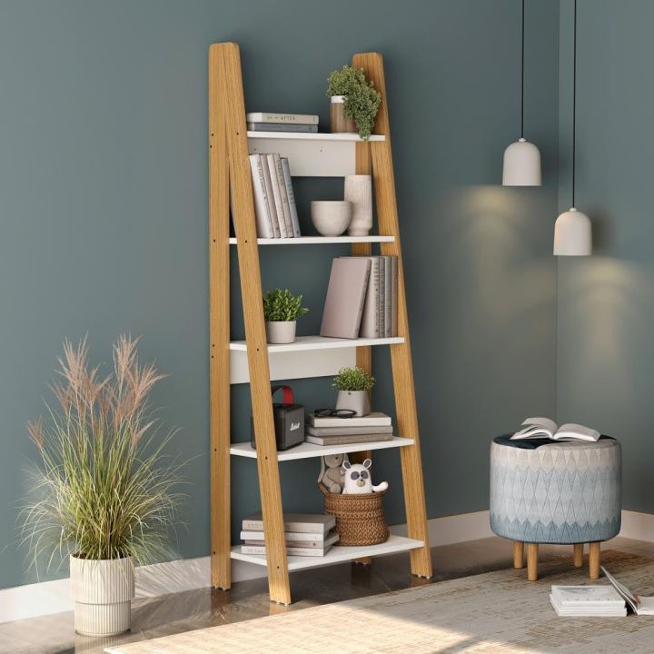 Zora, Urban Book Shelf for Home & Office Display Unit | 2 Year Warranty | 5 Shelves, Stand, Rack for Home Library, Modern Multipurpose Rack, Engineered Wood 60/18