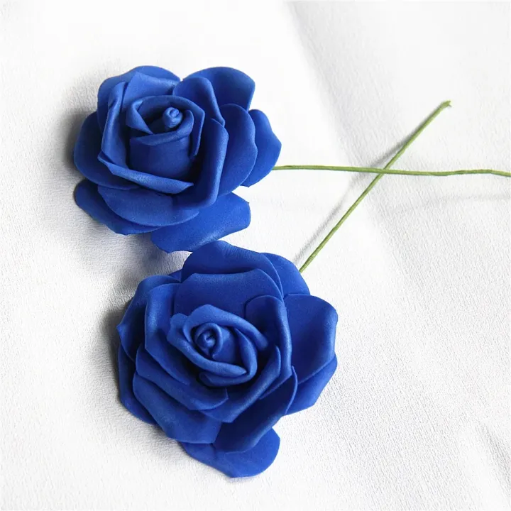 10/20/30Pcs%208cm%20Heads%20Artificial%20PE%20Foam%20Rose%20Flowers%20With%20Stem%20For%20DIY%20Bouquet%20Bridal%20Wedding%20Party%20Decoration%20Scrapbooking%20-%20Image%203
