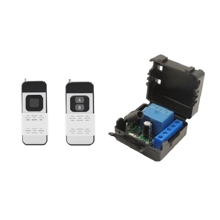 12V 1CH Relay Receiver Module Control 433 Mhz Wireless Light Switch Remote Control for Electronic Lock Gate(1RC 1A 1B)