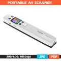 Mini Portable Handheld Document & Images Scanner A4 Size JPG/PDF Formate 1050DPI Resolution LCD Display for Business Receipt. 