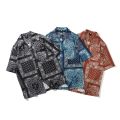 Bandana Shirt Men Women Streetwear Shirt Paisley Shirts Hip Hop Short Sleeve Shirt Beach Male Clothing Harajuku 2022 Summer.