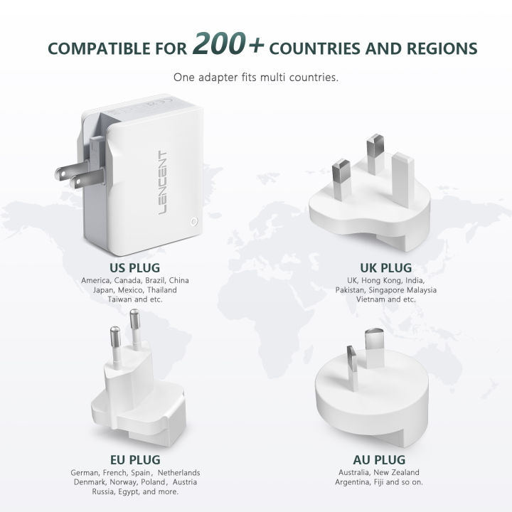 Lencent%20USB%20Charger%20Plug%204-Port%20USB%20Universal%20Travel%20Adaptor%20Plug%2022W/5V%204.4A%20Wall%20Charger%20with%20Singapore/USA/EU/AUS%20Worldwide%20Travel%20Charger%20Adapter%20Multi%20Plug%20-%20Image%205