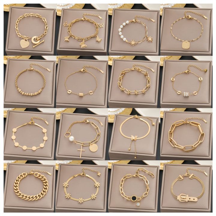 【Exclusive Offer】Love bracelet 18k gold titanium steel women's jewelry does not fade all-match ins personality fashion hand jewelry